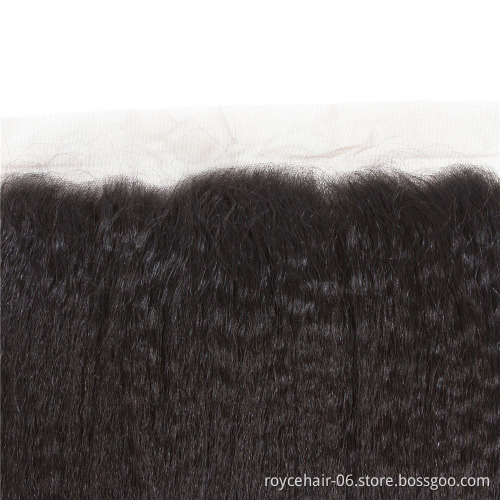 Brazilian Kinky Straight Lace Frontal, Human Hair Lace Frontal Piece